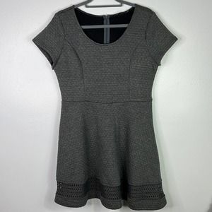 STITCH FIX Doe & Rae Eliza Knit Textured Gray Dress Fit & Flare Womens Large